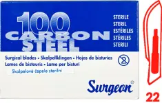 6109_CEPELKY SKALPELOVE SURGEON C. 22 STERILNI 100 KS